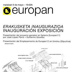 EUROPAN 11 y 12 en el COAVN (Guipúzcoa)